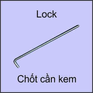 Chốt cần kem